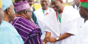 Jonathan on a campaign trail in State of Osun 