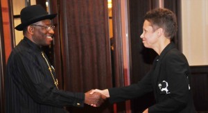 The Ambassador of the Republic of Finland, Ms Pirjo Suomela-Chowdhury,  presented a Letter of Credentials to the President of the Federal Republic of Nigeria, His Excellency Dr Goodluck Ebele Jonathan on 2 October 2014.