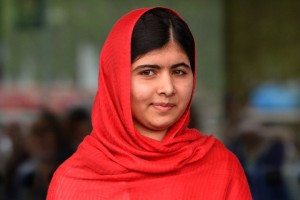 Malala Yousafzai, the 16-year-old Pakistani advocate for girls education who was shot in the head by the Taliban in 2012, is pictured before officially opening The Library of Birmingham in Birmingham, central England.   A court in the northwestern Pakistani city of Mingora on April 30, 2015, has sentenced 10 men to life imprisonment for attempting to kill Nobel-prize winning activist Malala Yousafzai in 2012, officials said. AFP PHOTO