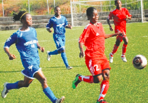 Action in the Women football league