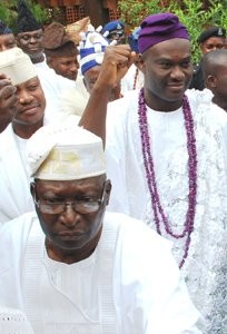 Prince Ropo Ogunwusi, father of OOni, leading Adeyeye