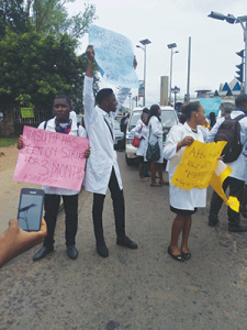  Protesting medical students of Imo state university