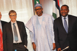 Bill Gates, Muhammadu Buhari, Aliko Dangote