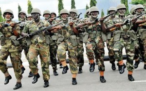 Soldiers in Nigerian Army 