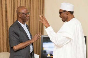 Chief Odigie-Oyegun and President Buhari