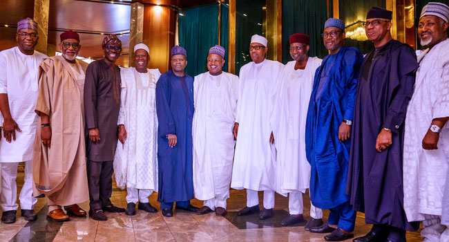 Confusion-in-APC. Buhari-and-APC-governors
