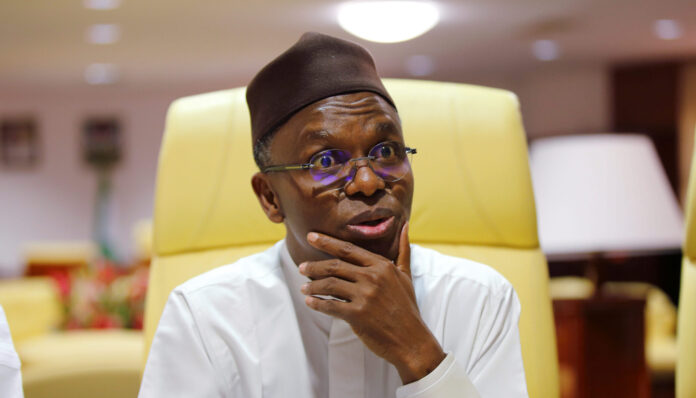 Executive Governor of Kaduna State Nasir El-Rufai speaks during an interview with Reuters in Kaduna, Nigeria