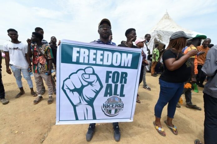 Just-before-we-protest. Nigerian-protesters