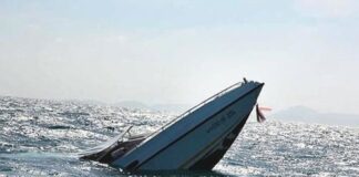 Boat-mishap boat capsized