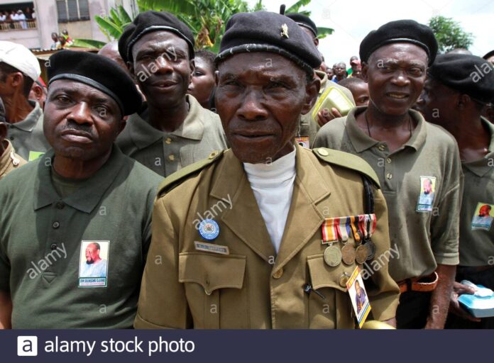 Biafran-war-veterans advocating for Nigerian gratuities