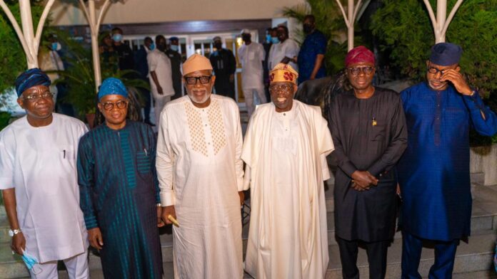 Akeredolu explains Fayemi’s absence at Southwest Govs visit to Tinubu