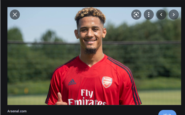 William-Saliba smiles for camera