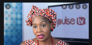 kemi-Olunloyo in a TV studio