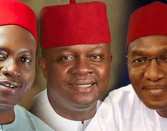 Anambra. Chukwuma-Soludo-Valentine-Ozigbo-and-Andy-Uba