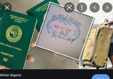 Nigerian-passport. Diaspora Nigerians.