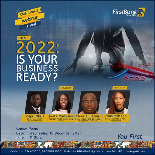 FirstBank SMEConnect holds webinar on strategies for success, growth in 2022