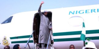 BREAKING: Buhari departs Abuja for AU Summit in Equatorial Guinea