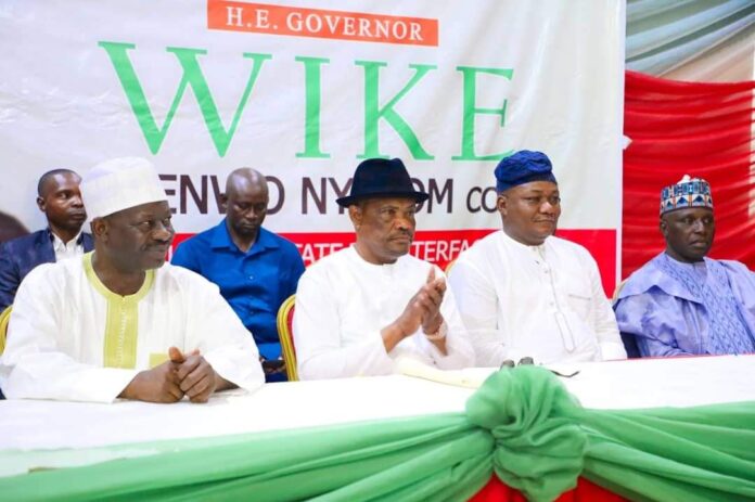 Wike-vows. Wike-M-and-Plateau-PDP-chieftains