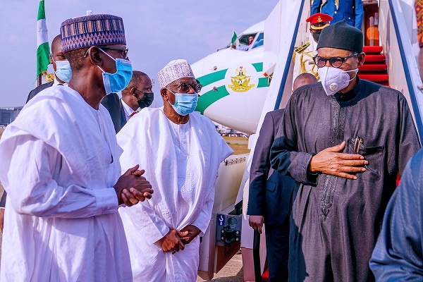 Buhari returns to Abuja after UN confab in Côte d’Ivoire