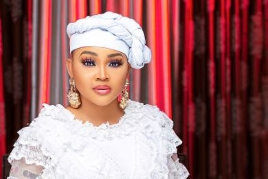 Mercy Aigbe, husband, Adekaz in London for movie premiere