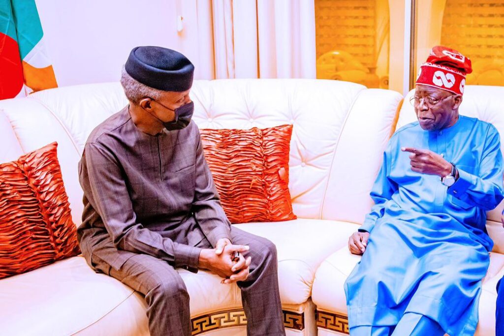 Tinubu visits Buhari, Osinbajo, says president is a dependable leader