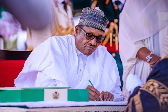 Buhari on Tuesday signed the 2023 Budget of N21.83 trillion along with the 2022 Supplementary Appropriation Bill into law.