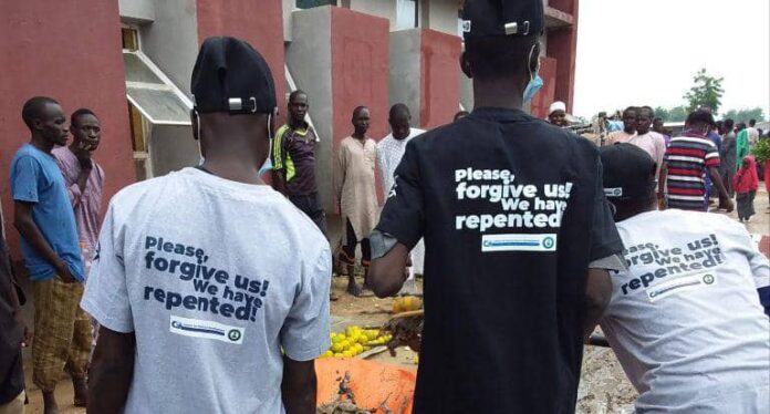 'Repentant' terrorists in branded T-shirts, clean streets of Borno 