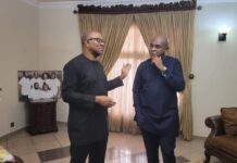 PHOTONEWS: Obi parleys with Moghalu in Abuja