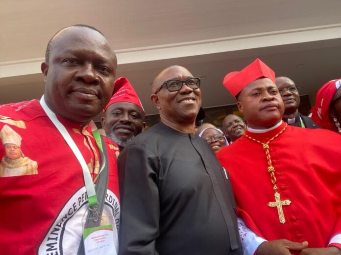 Valentine Ozigbo, Peter Obi and Cardinal Peter Okpaleke