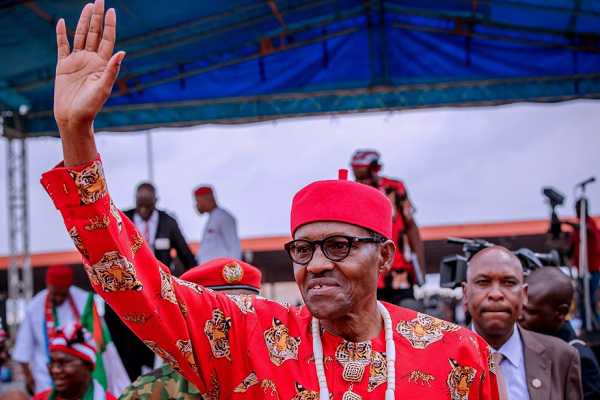 BREAKING: Buhari arrives Imo, commissions projects