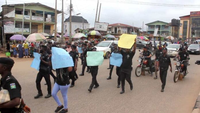 Osun police constables protest non-payment of salaries
