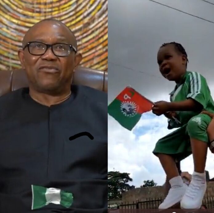 Obi names viral baby girl poster child of his presidential campaign