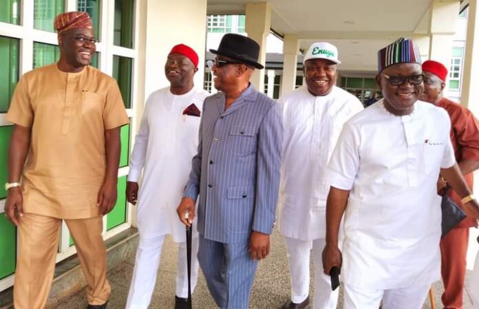  BREAKING: PDP Crisis: Five anti-Atiku governors meet in Enugu