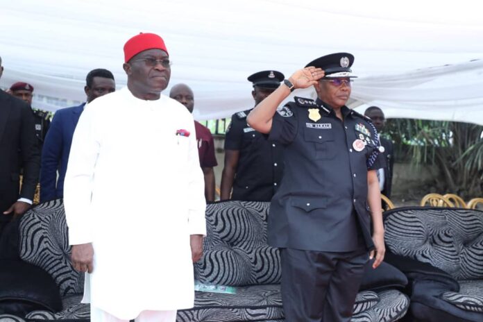 IGP Usman Baba and Abia Governor Okezie Ikpeazu