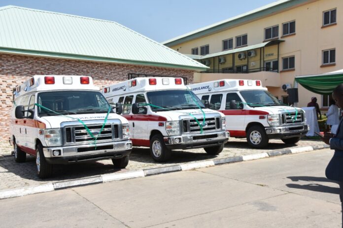 Ambulances state house clinic