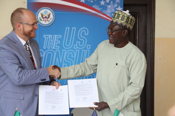 Consul General U.S. Consulate Will Stevens and Director General, National Commission for Museums and Monuments, Professor Abba Issa Tijani