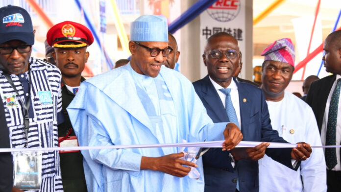 Muhammadu Buhari inaugurates blue rail line