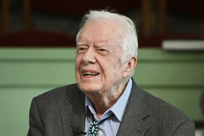 One week after 100th birthday, Jimmy Carter votes for Kamala Harris in U.S. poll