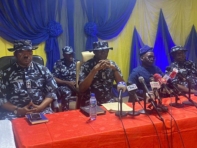 Lagos police commissioner meets Falz, Macaroni, others