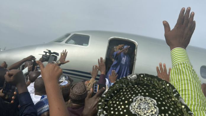 Bola Tinubu arrives Abuja from France