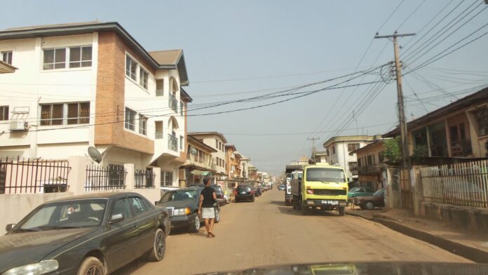 Enugu-residents. Deserted-Enugu-street