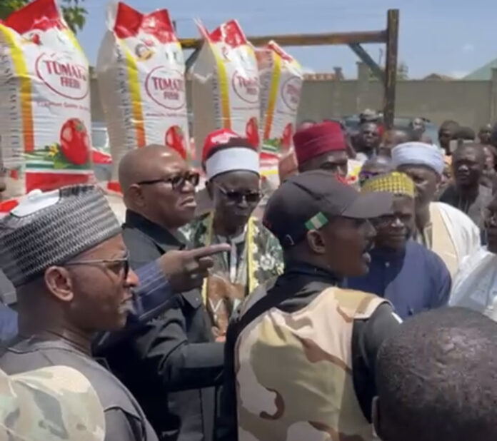 Peter Obi in Plateau IDP camps