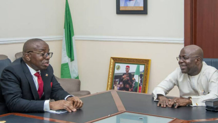 Zenith Bank MD Onyeagwu Onyeagwu visits Alex Otti in Abia