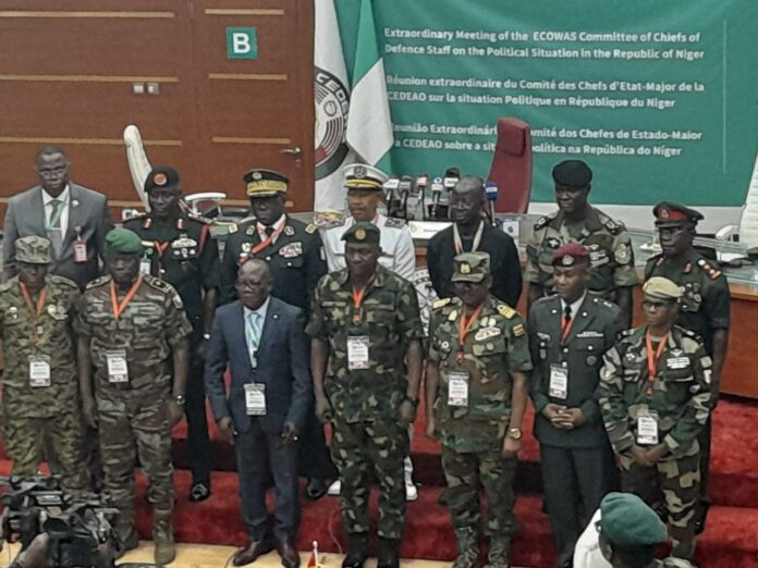 Niger-ECOWAS. ECOWAS-defence-chiefs