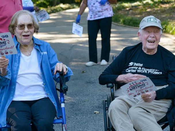 Jimmy Carter makes rare public appearance, days before his birthday and 7 months after starting hospice