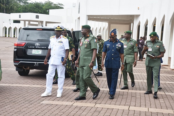 BREAKING: Tinubu in closed door meeting with security chiefs over embarrassing insecurity