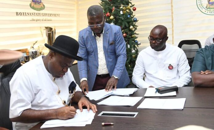 Douye Diri signing 2024 budget