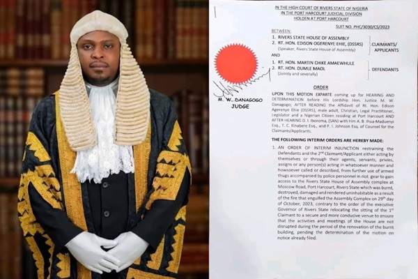 BREAKING: Court confirms Fubara’s ally, Edison Ehie, as authentic Speaker of Rivers Assembly