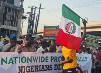 Electricity-tariff. NLC-Protest