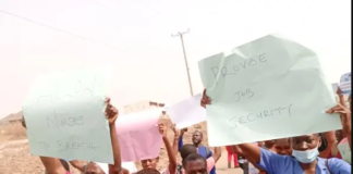 Nurses protest